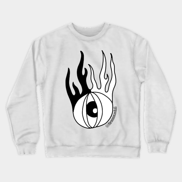 Eyeball Crewneck Sweatshirt by Theminimandali 